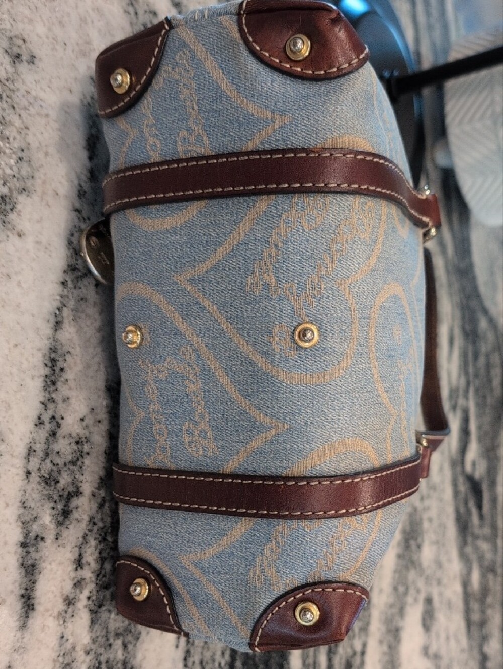 Dooney & Bourke Anniversary Signature Hearts Mini Tote - Picture 7 of 10